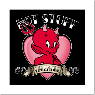 HOT STUFF - Tattoo Heart Posters and Art